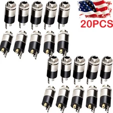 20Pcs 3.5mm Female Stereo Audio Jack Connector panel mount US Stock