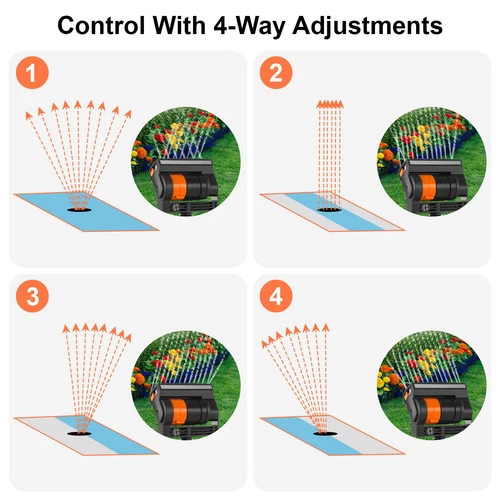 Garden Lawn Sprinkler Auto Spray Grass Watering Irrigation System Patio Yard - Picture 3 of 18