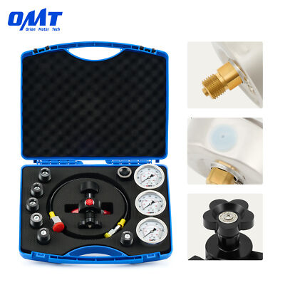 #ad OMT 3 Gauge Hydraulic Nitrogen Accumulator Charging Kit Gas Charging System $129.99