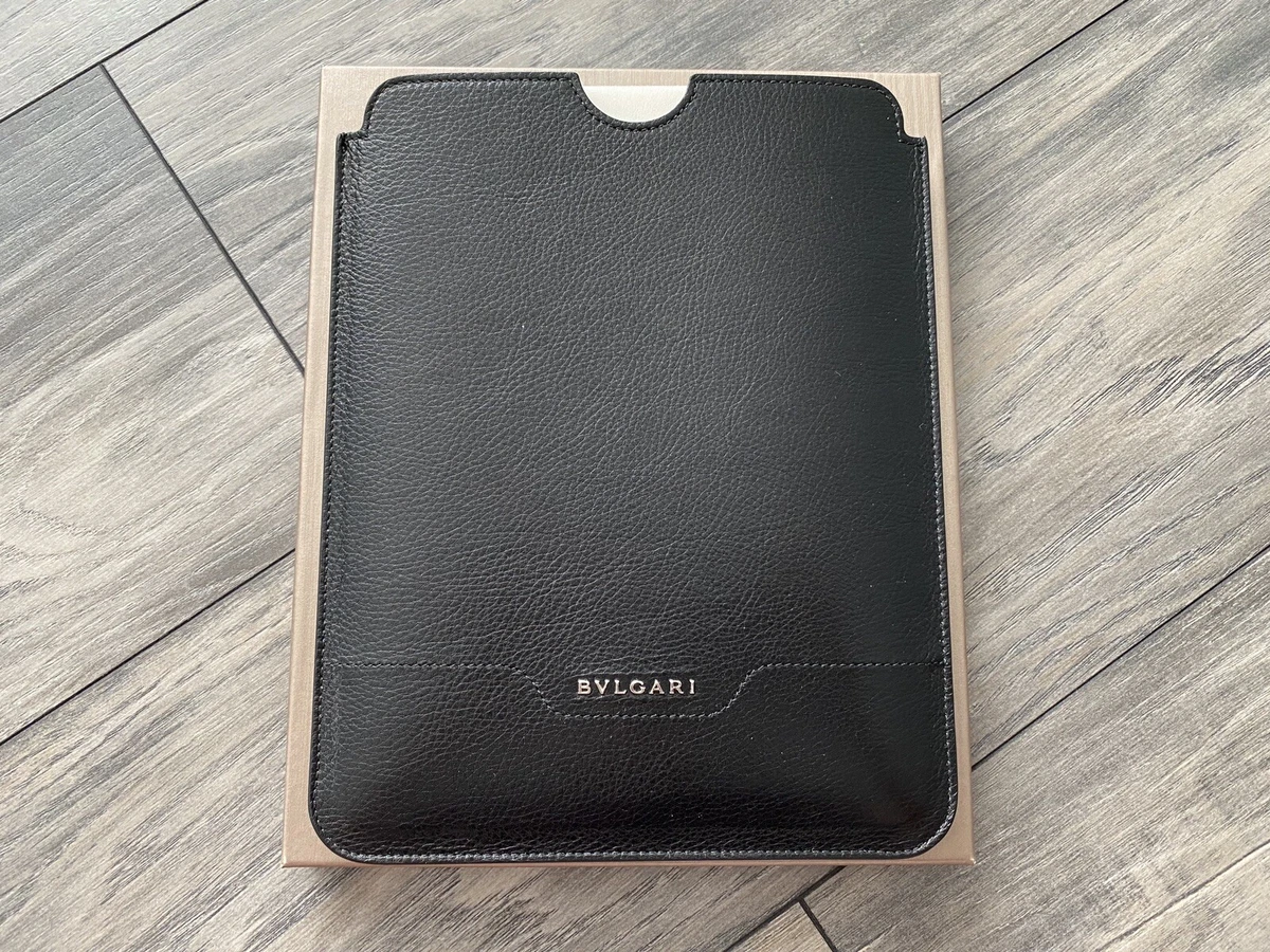 NWT BVLGARI Leather iPad Case Holder Authentic