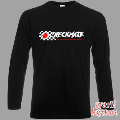Checkmate Boats Speed Racing Men's Black Size S to 2XL