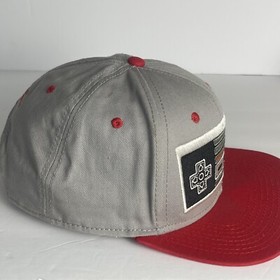 Nintendo Controller Hat Cap Snap Back Mens Gray Red Flat Bill Video Games NES
