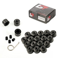 20x Radschraubenkappen Abdeckkappen Radmuttern 17mm schwarz matt für RENAULT