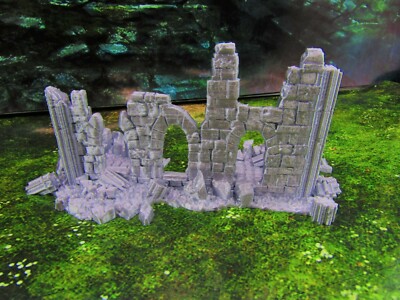 Ancient Building Battleworn Ruin Wall 1 Scatter Terrain Scenery Mini Miniature