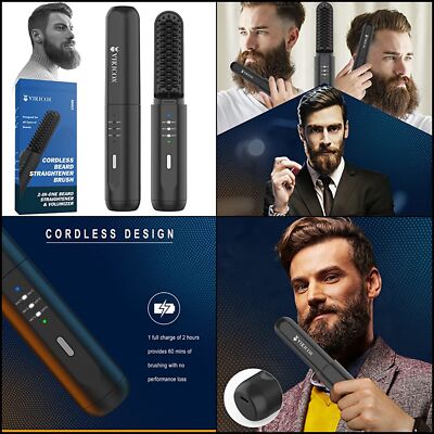 Cepillo Alisador Cepillo Barba Electrico Cepillo Térmico Alisar La