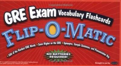Kaplan GRE Exam Vocabulary Flashcards Flip-O-Matic - Paperback - VERY GOOD