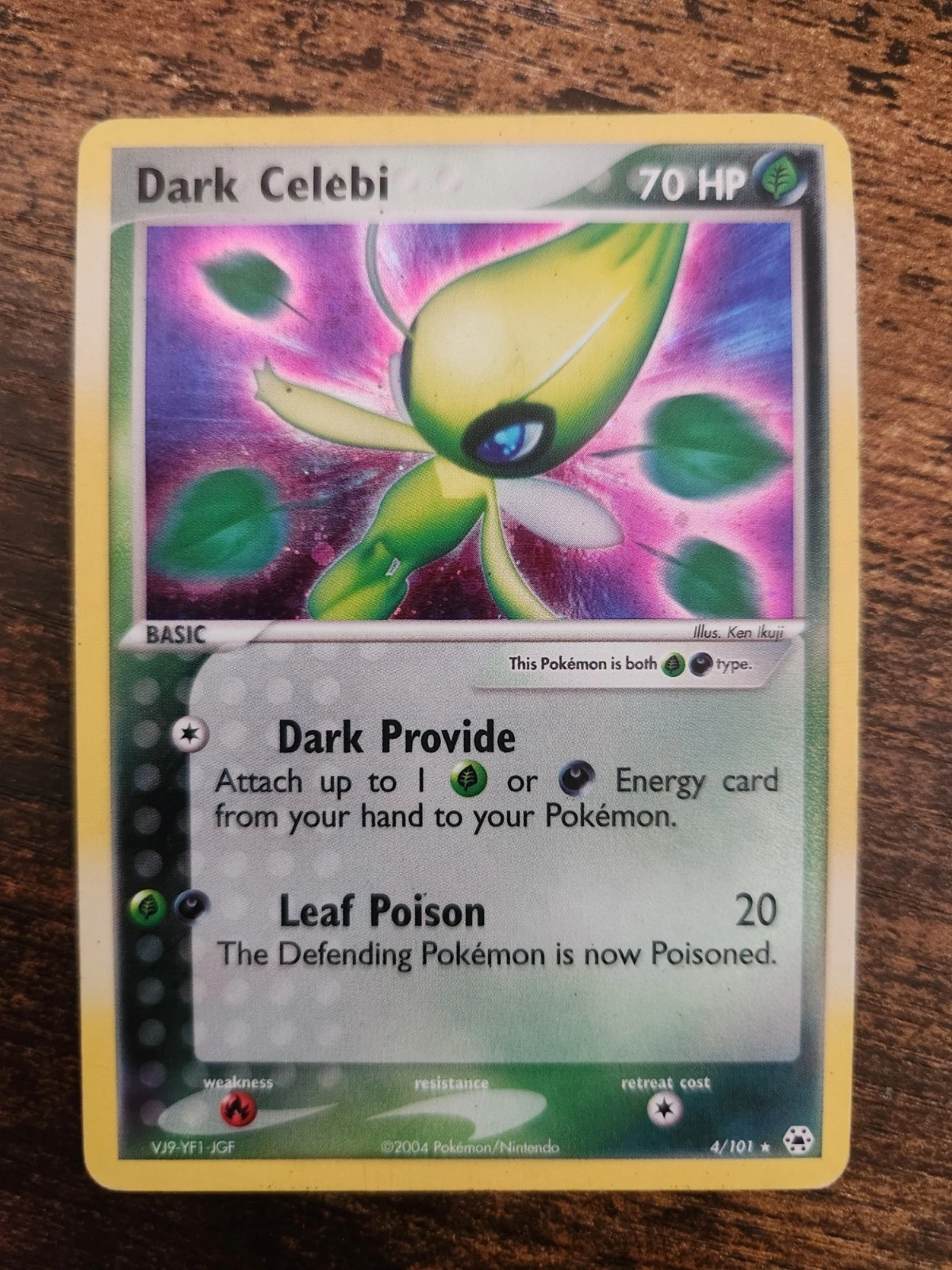 Nintendo Pokémon Dark Celebi 4/101 Holo Rare 70HP English 2004