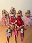 Lot Of 7 Vintage Barbies W/ tons of clothes and accessories