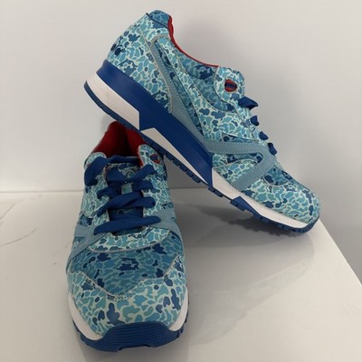 Diadora N9000 Heritage Avio Aqua Blue Camoflauge Low Sneakers Size 10 EUC