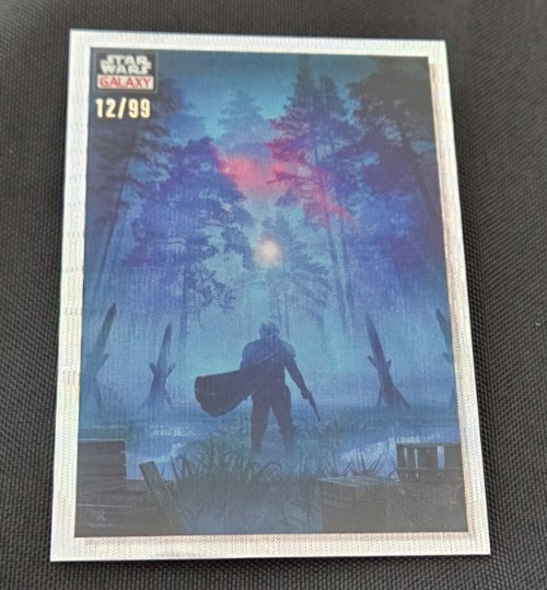 2023 Topps Star Wars Galaxy Chrome #45 Take The Bait Wave Refractor #12/99 Card