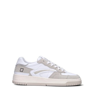 D.a.t.e. Herren Sneaker Weiß Naturleder M441-TP-BA-HB-WHI-A129235
