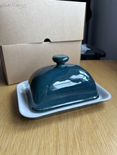 Denby Greenwich Green Ceramic Lidded Butter Dish Excellent Condition