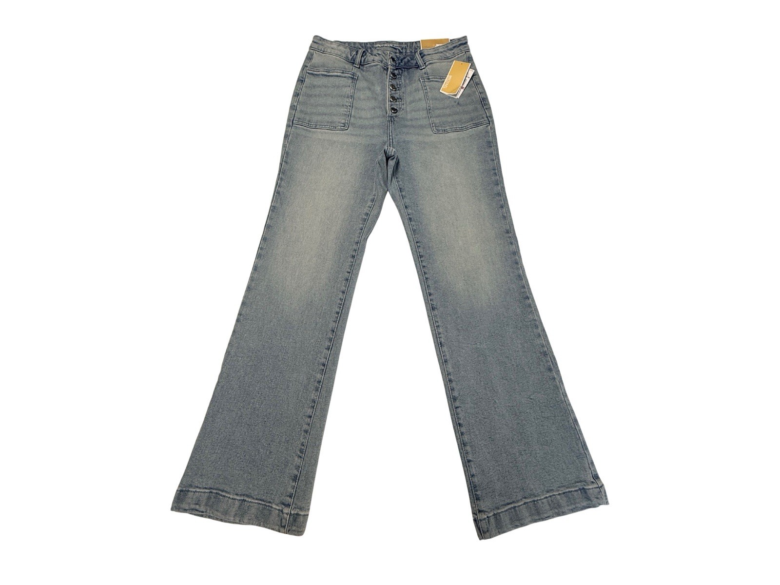 Michael Kors Women’s High Rise Button Fly Straight Leg Jeans Y2K Size 10 NWT