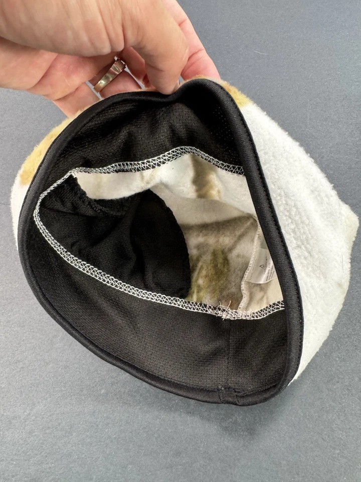 White Camo Fleece Cap Skull Cap Warm Hunting Beanie Hat Hotocs - Image 4 of 4