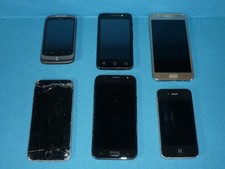 Job Lot 6 Mobile Phones Untested Samsung HTC etc.