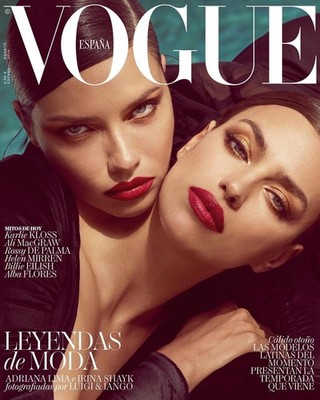 ADRIANA LIMA Irina Shayk ALBA FLORES Vogue Magazine Spain August 2019 New