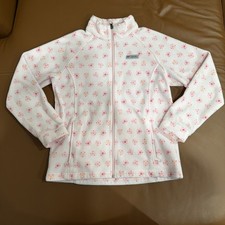 Columbia Girls Pink Floral Sunburst Full Zip Fleece Jacket Size X-Large 18/20