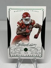 Jamaal Charles 2015 Flawless Emerald Gems Diamond 5/5 Chiefs SSP Card #114