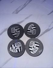 4x Original Porsche Radzierdeckel/Nabendeckel 9P1601147AJE1 Dark silver , Konkav
