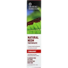 Desert Essence Natural Neem Toothpaste Cinnamint 6.25 Oz