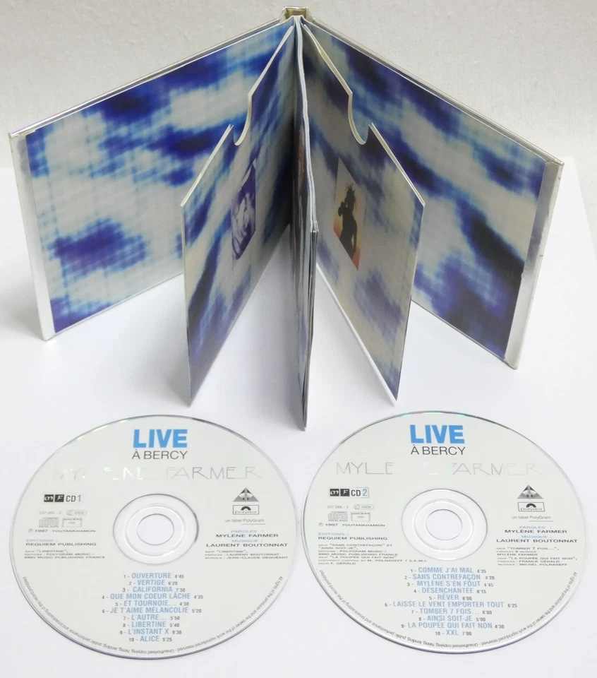 MYLENE FARMER LIVE A BERCY DOUBLE CD AUDIO 20 TITRES ARTISTE FRANCAISE OCCASION - Photo 2/4