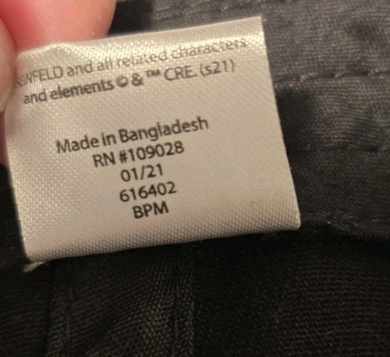 Seinfeld Black Adjustable Snapback Hat Cap (Offic… - image 5