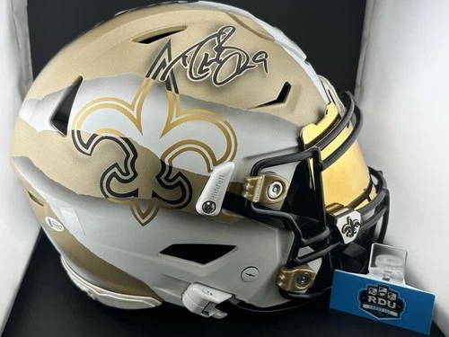 Drew Brees - Signed New Orleans Saints Custom B$ Painted Speedflex Helmet 🔥🔥