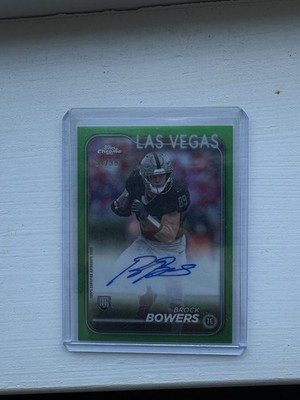 2024 Topps Chrome Rookie Autographs Brock Bowers Green /99