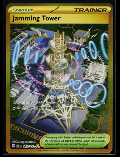 Jamming Tower Hyper Rare SV10: Destined Rivals 243/182 NM E3780
