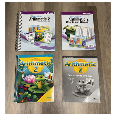 Abeka - 2nd Grade Arithmetic Textbook, Charts, Teacher's Edition & Test Key