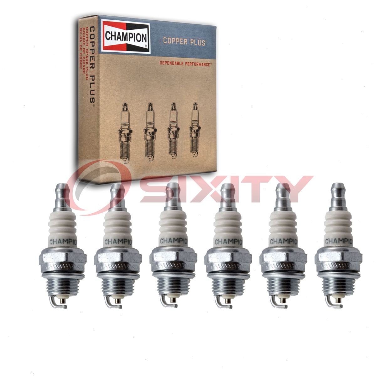 6 pc Champion Copper Plus 848 Spark Plugs for W20MPU10 W20MPU W14MPU10 L6TC sv