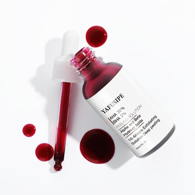 AHA 30% + BHA 2% Peeling Solution Exfoliating Chemical Skin Peel for Face at