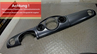 Amarturenblende / Zierbrett Grau Mini (bmw) Mini One R50 / R53 12 Monate