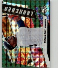 2021 Panini Mosaic Nelson Cruz Launched Green Mosaic #L3 Minnesota Twins