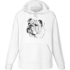 'English Bulldog Portrait' Adult Hoodie / Hooded Sweater HO058665 