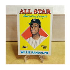 Topps 1988 Willie Randolph #387 Yankees MLB All-Star Base Set Baseball Card