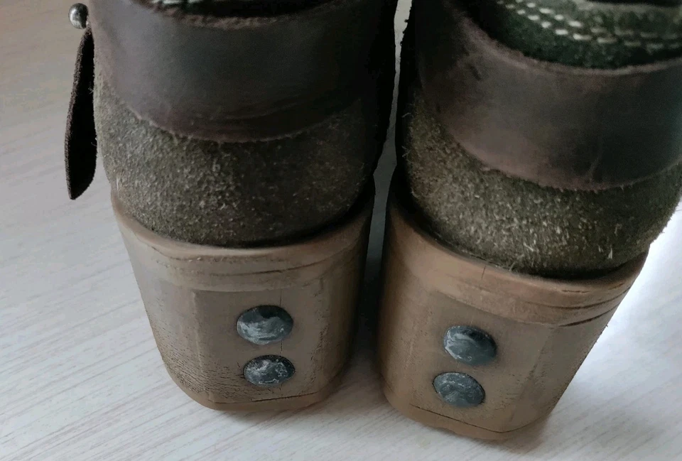 Fly London Lok Leather Suede/ Boots Rug Ankle Buckle Brown EU 37/ US 6-6.5 - Image 4 of 4