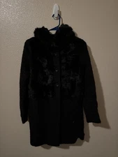 Vintage celli black coat size S