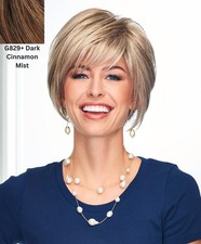 Eva Gabor Innuendo Wig G829+ Dark Cinnamon Mist Hair Color Average Cap Size