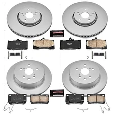 Power Stop CRK4070 Z17 Evolution Brake Kit with Genuine Geomet Coated Rotors And