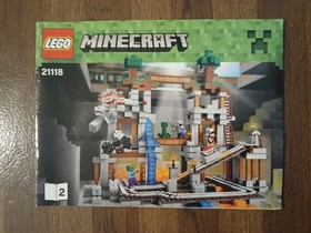 Lego Minecraft 21118 The Mine Instruction Manuals Booklets 1 and 2 Only