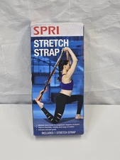 SPRI STRETCH STRAP AND EXERCISE GUIDE-Targets arms, legs, back and more J