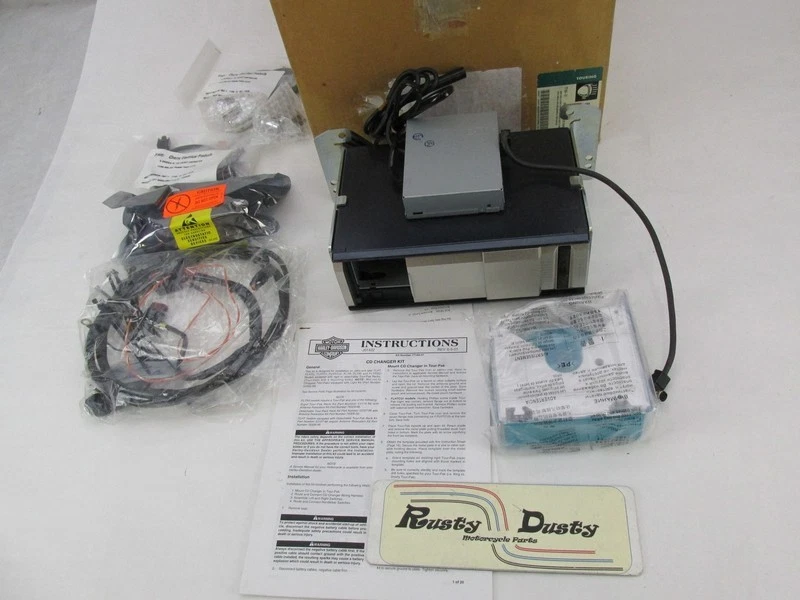 Cambiador de CD montado en paquete Harley Davidson genuino NOS 77184-01 Foto 3 de 4