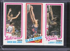 1980-81 Topps #135 / 167 / 253 Kareem Abdul-Jabbar / John Shumate / Larry Demic