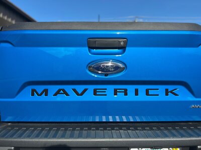 22-25 Maverick OEM Ford Matte Black Tailgate Lettering Emblem