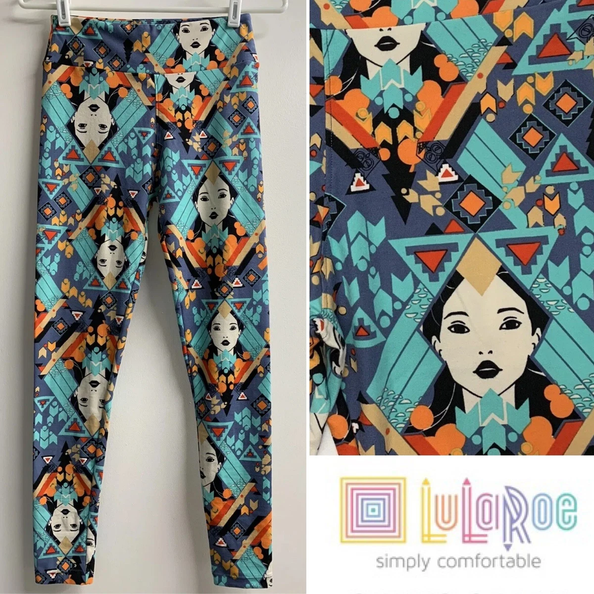 LuLaRoe Rare *Unicorn* OS Disney Pocahontas Womens Leggings NWOT