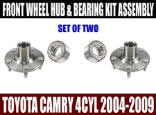 Fits:Toyota Camry 4CYL Wheel Hubs & Bearings Kit Assy 2004-2009 SET OF TWO
