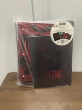DC Batman Binder Bundle 4 Piece Set Folder Binder Notebook Composition Book