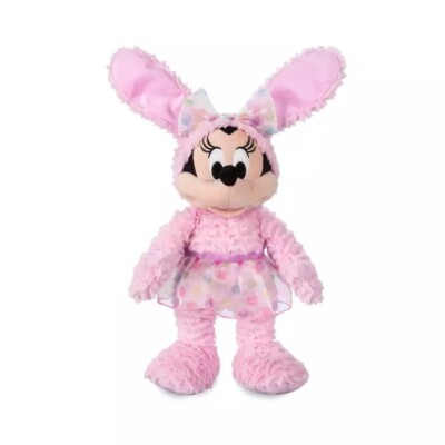 Disney Parks Store Easter Plush Minnie Mouse Bunny Rabbit 19'' Blue 2022 NEW