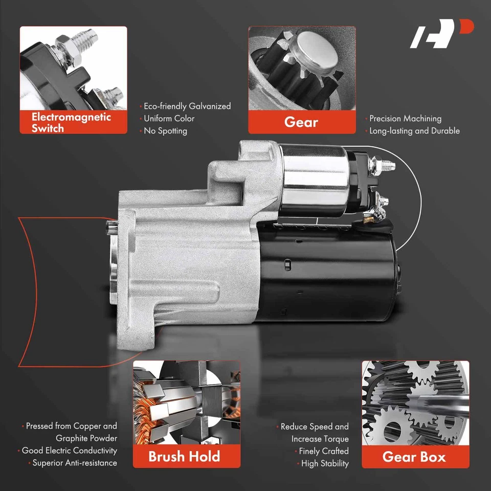 Motor de arranque para Land Rover LR2 2008-2011 2012 L6 3.2L 1.1KW 12V sentido horário 10T - Imagem 3 de 4